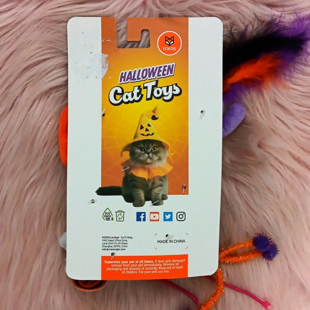 Brand New FOFOS HOLIDAY INSPIRED CAT TOYS- 4CT - Picture 2 of 3